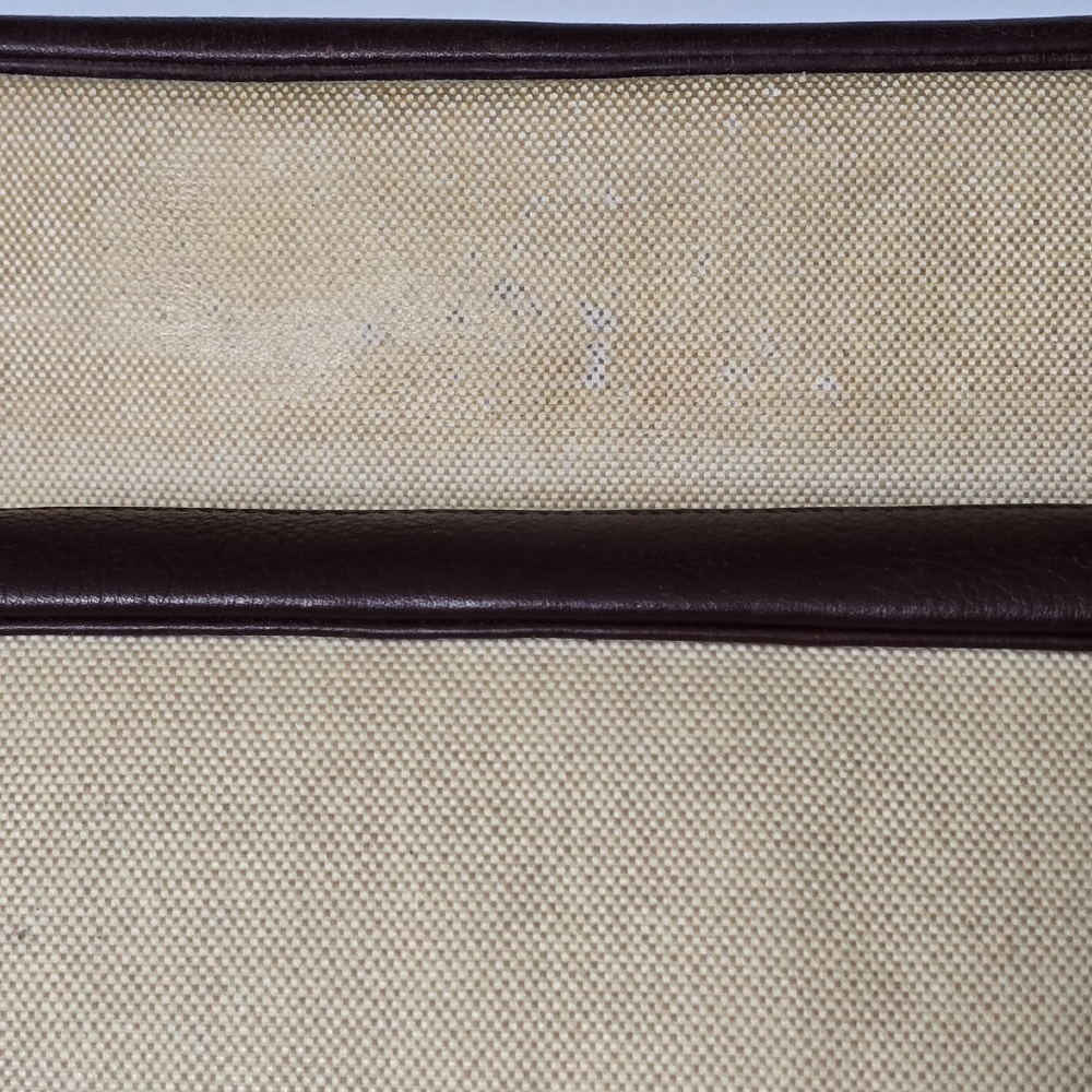Hermès Helena Messenger Bag in Tobacco Leather and Toile Canvas Authentic - Picture 3 of 16